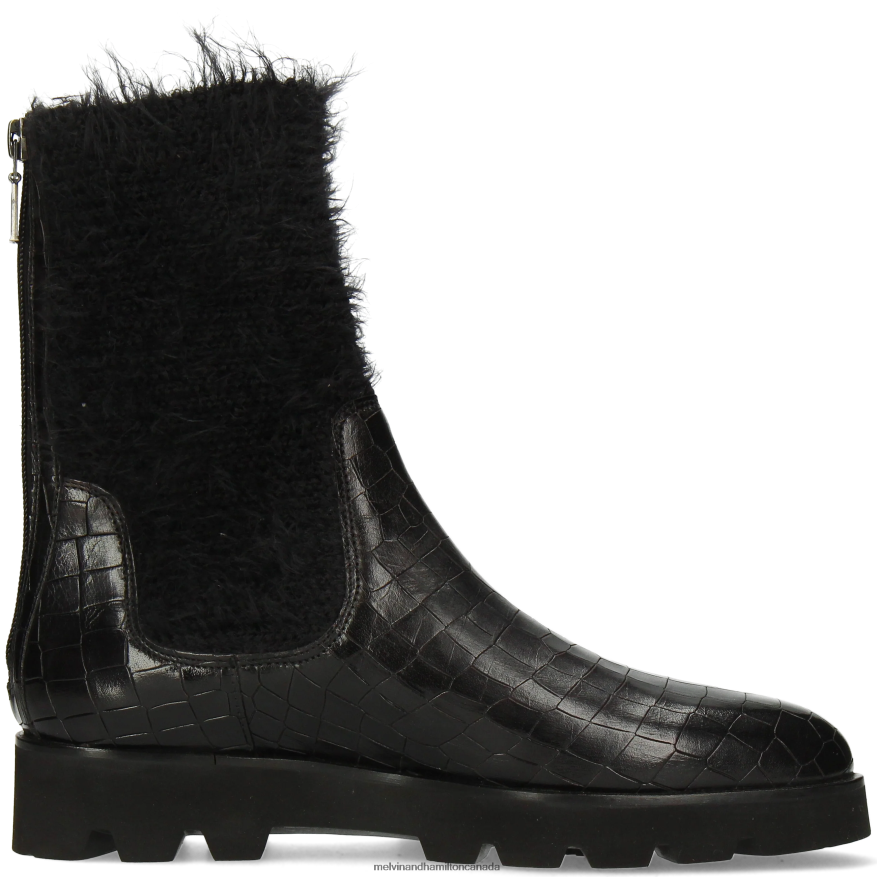 Women Melvin & Hamilton Black Susan 69 Boots P4V68P1221
