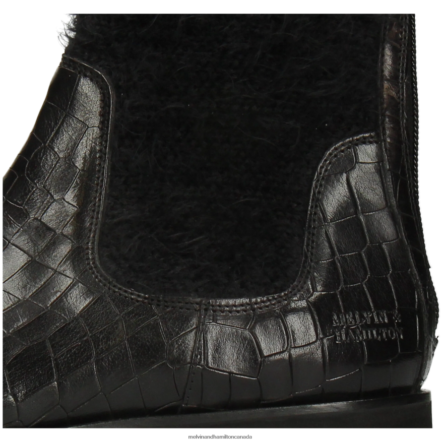 Women Melvin & Hamilton Black Susan 69 Boots P4V68P1221