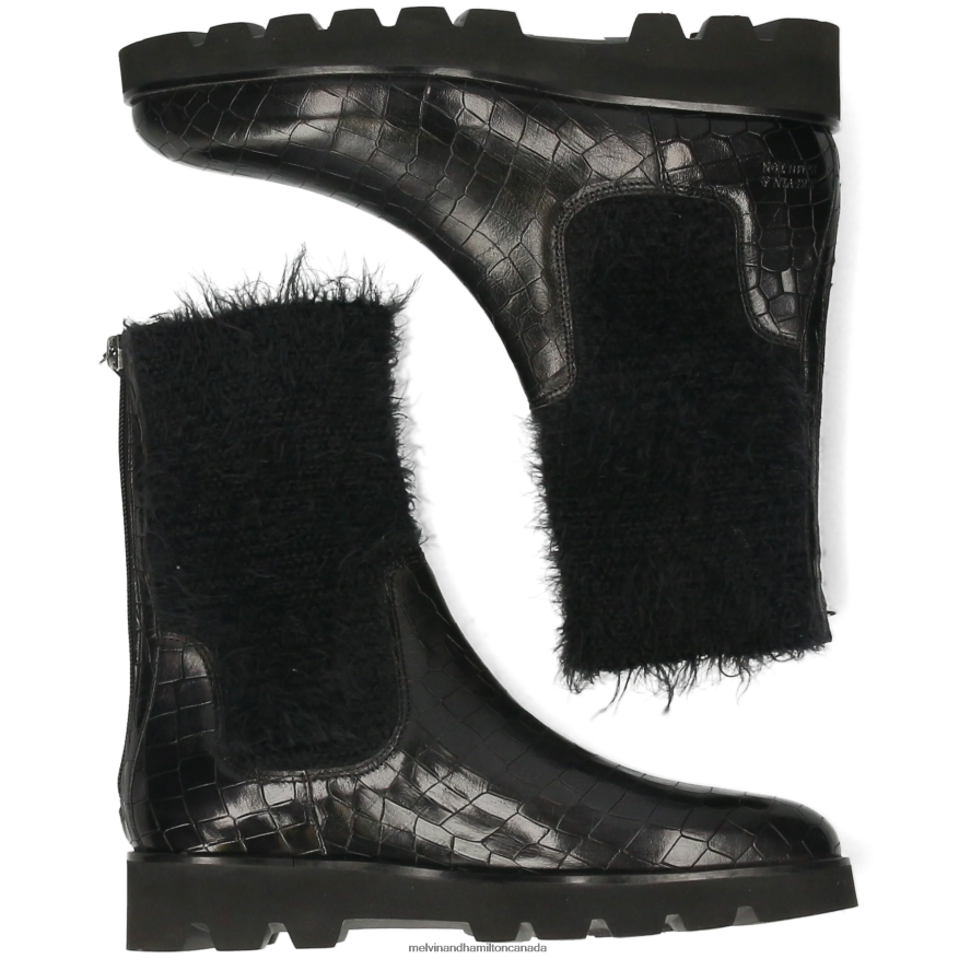 Women Melvin & Hamilton Black Susan 69 Boots P4V68P1221