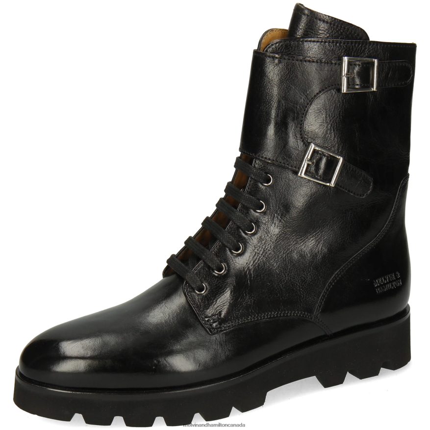 Women Melvin & Hamilton Black Susan 90 Boots P4V68P1229