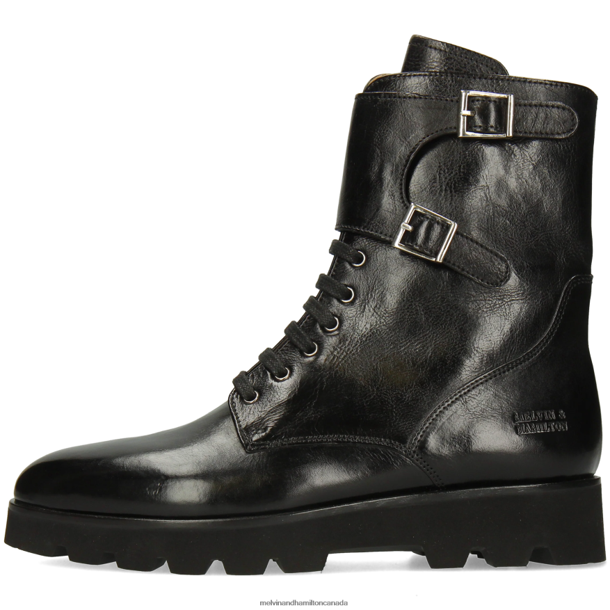 Women Melvin & Hamilton Black Susan 90 Boots P4V68P1229