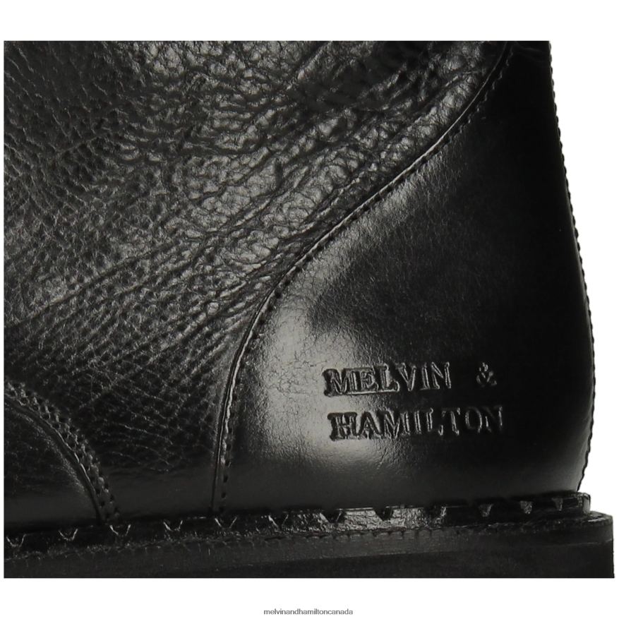 Women Melvin & Hamilton Black Sybill 12 Boots P4V68P1153