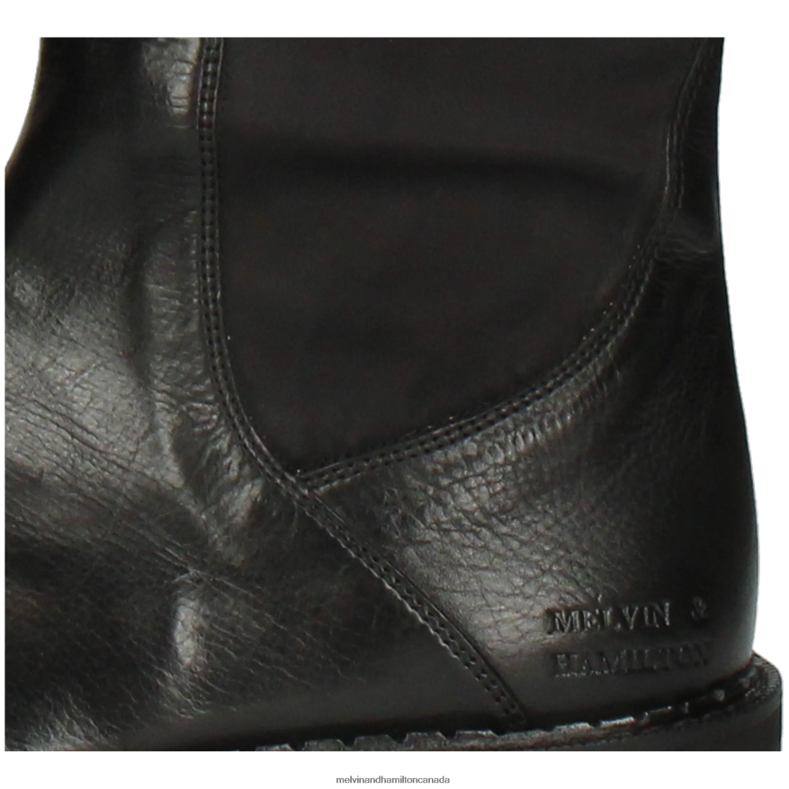 Women Melvin & Hamilton Black Sybill 14 Boots P4V68P1212