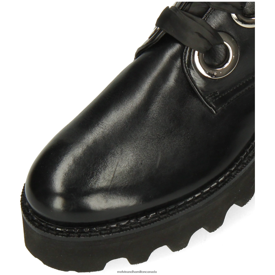 Women Melvin & Hamilton Black Sybill 21 Boots P4V68P1151