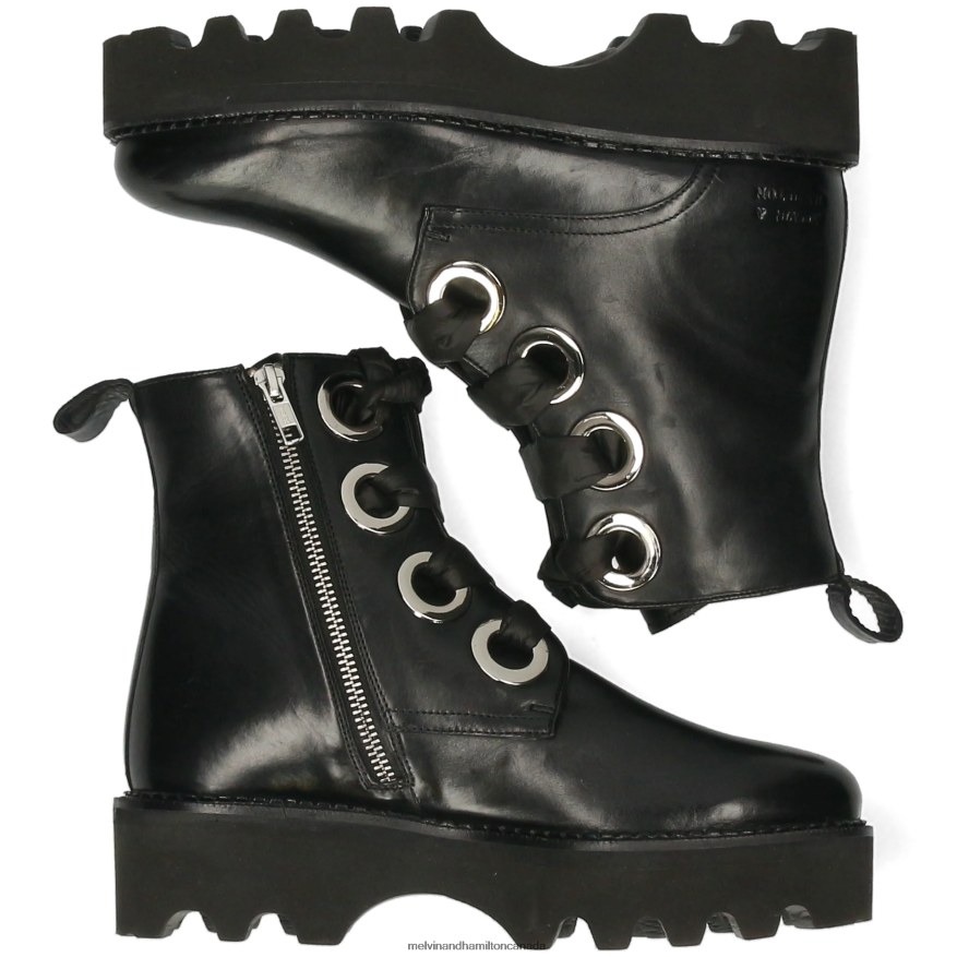 Women Melvin & Hamilton Black Sybill 21 Boots P4V68P1151
