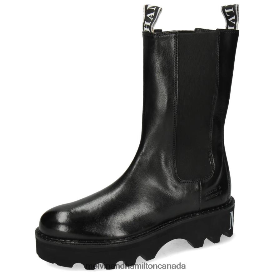Women Melvin & Hamilton Black Sybill 5 Boots P4V68P1183