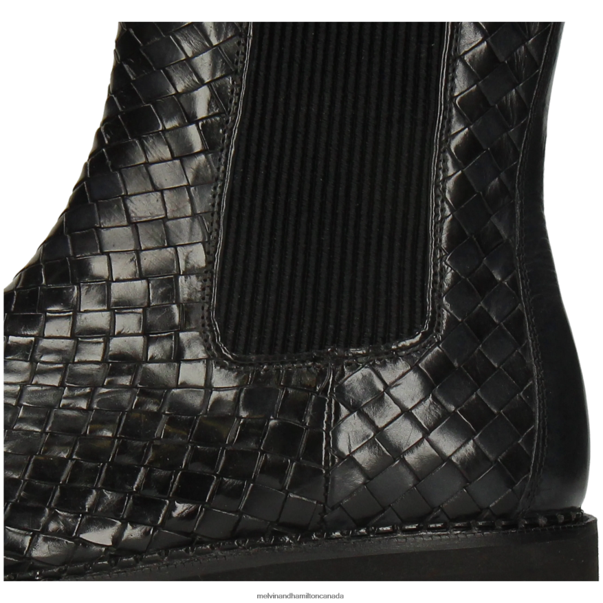 Women Melvin & Hamilton Black Sybill 5 Boots P4V68P1217