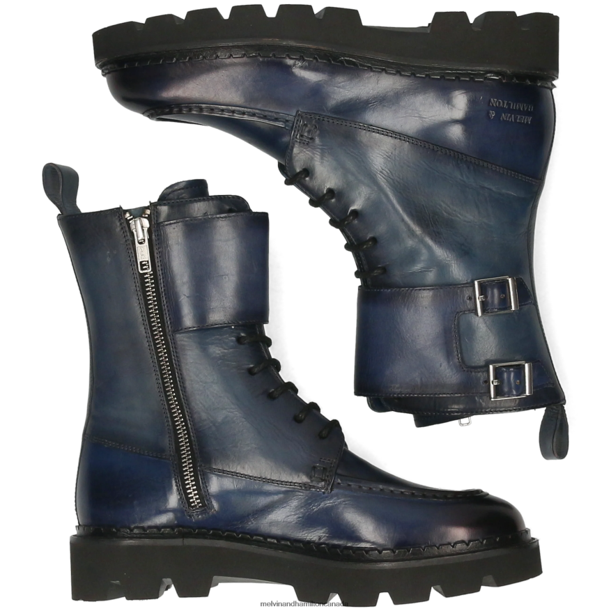 Women Melvin & Hamilton Blue Jade 37 Boots P4V68P1147