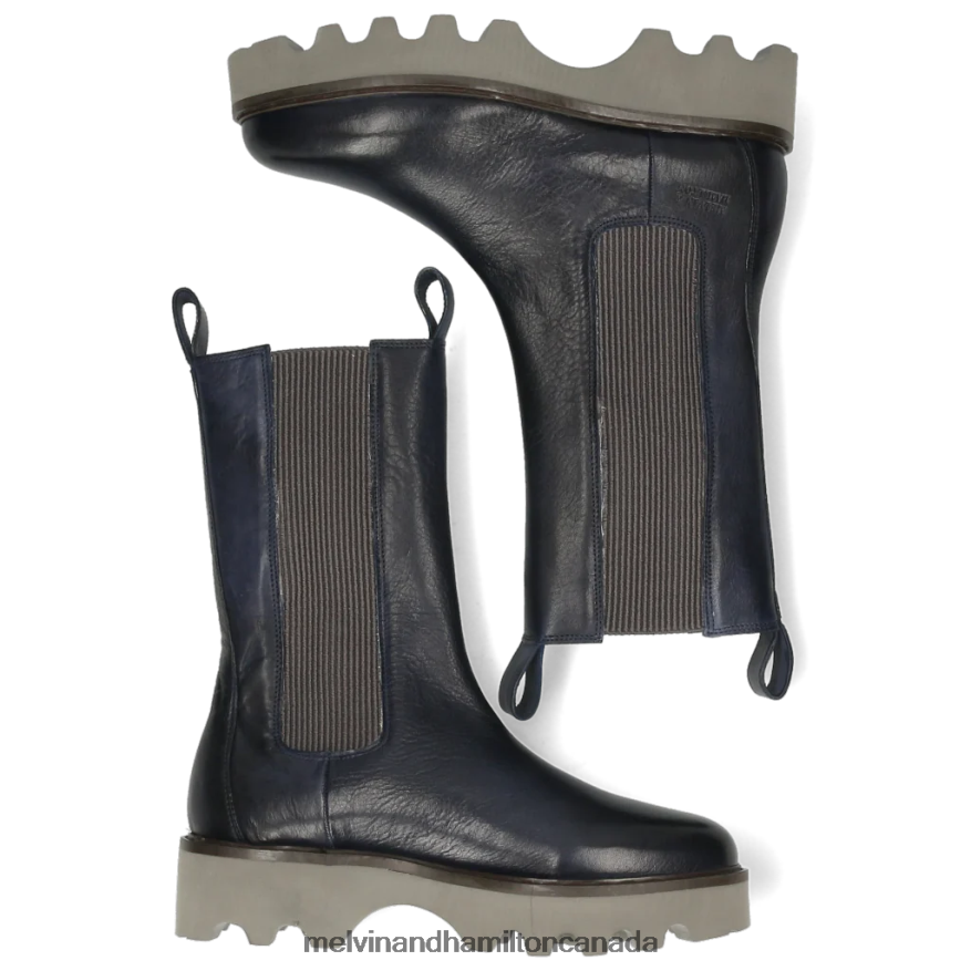 Women Melvin & Hamilton Blue Megan 14 Boots P4V68P1249