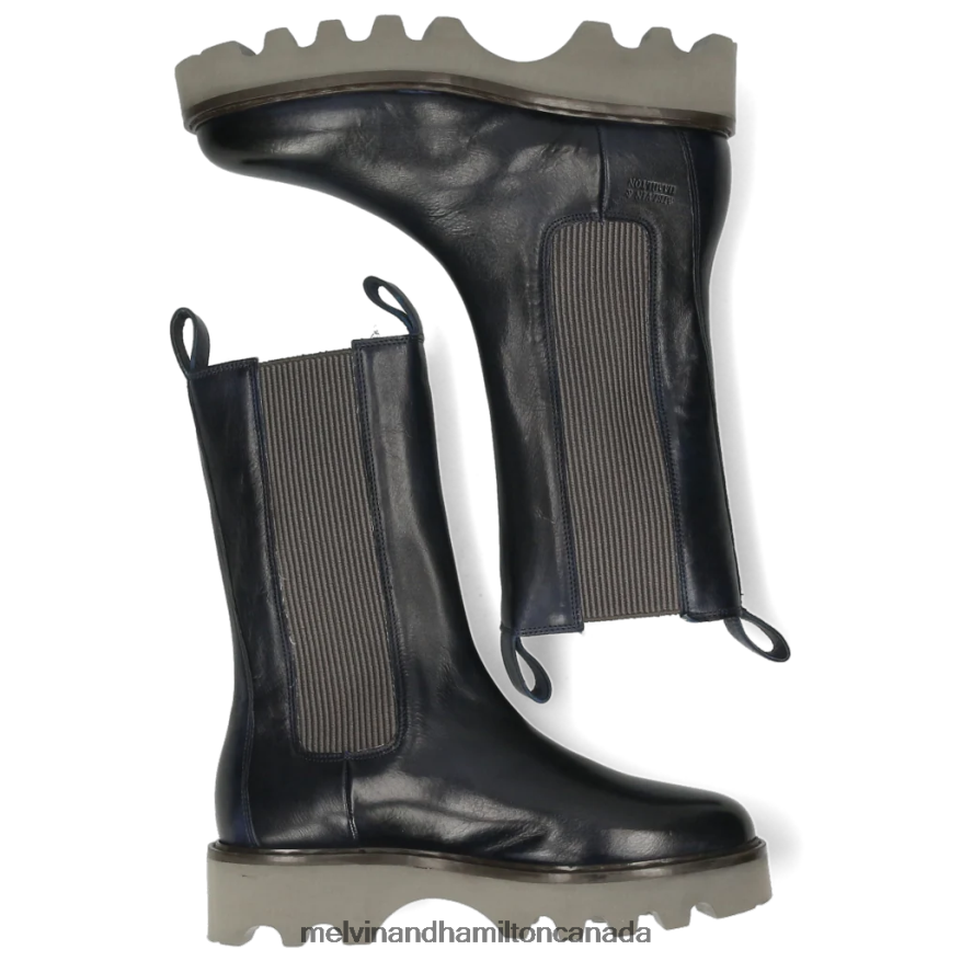 Women Melvin & Hamilton Blue Megan 14 Boots P4V68P1255
