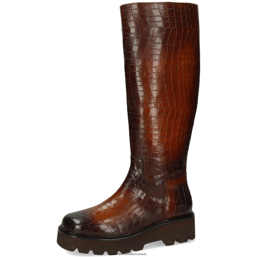 Women Melvin & Hamilton Brown Cassy 6 Boots P4V68P1176