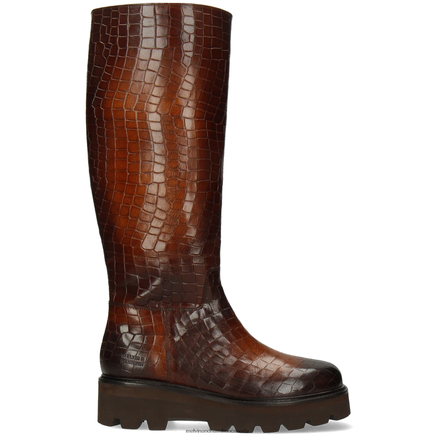 Women Melvin & Hamilton Brown Cassy 6 Boots P4V68P1176