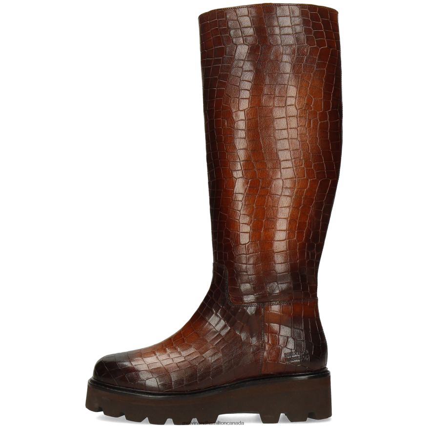 Women Melvin & Hamilton Brown Cassy 6 Boots P4V68P1176