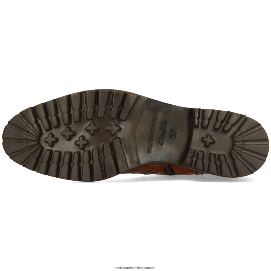 Women Melvin & Hamilton Brown Elena 4 Boots P4V68P1219