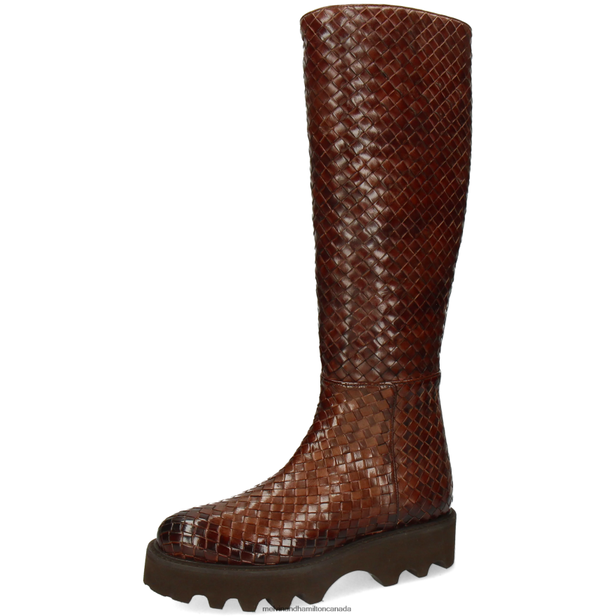 Women Melvin & Hamilton Brown Leonie 21 Boots P4V68P1145