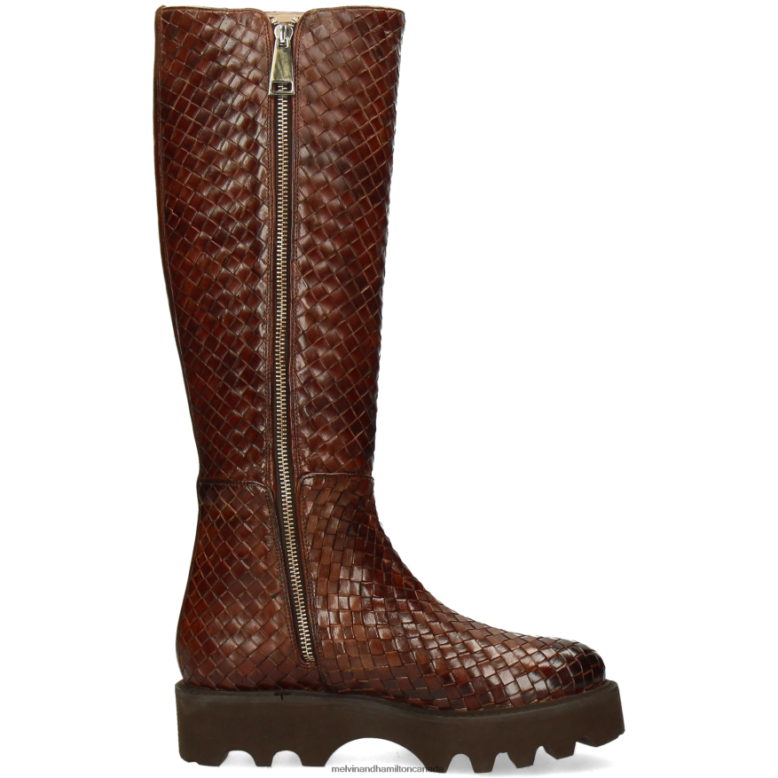 Women Melvin & Hamilton Brown Leonie 21 Boots P4V68P1145