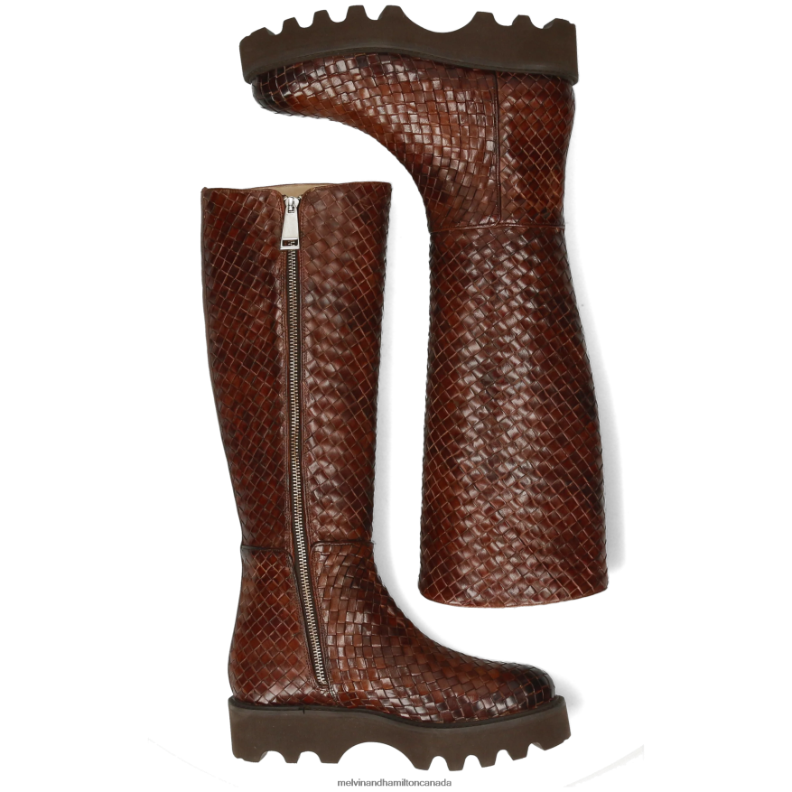 Women Melvin & Hamilton Brown Leonie 21 Boots P4V68P1145