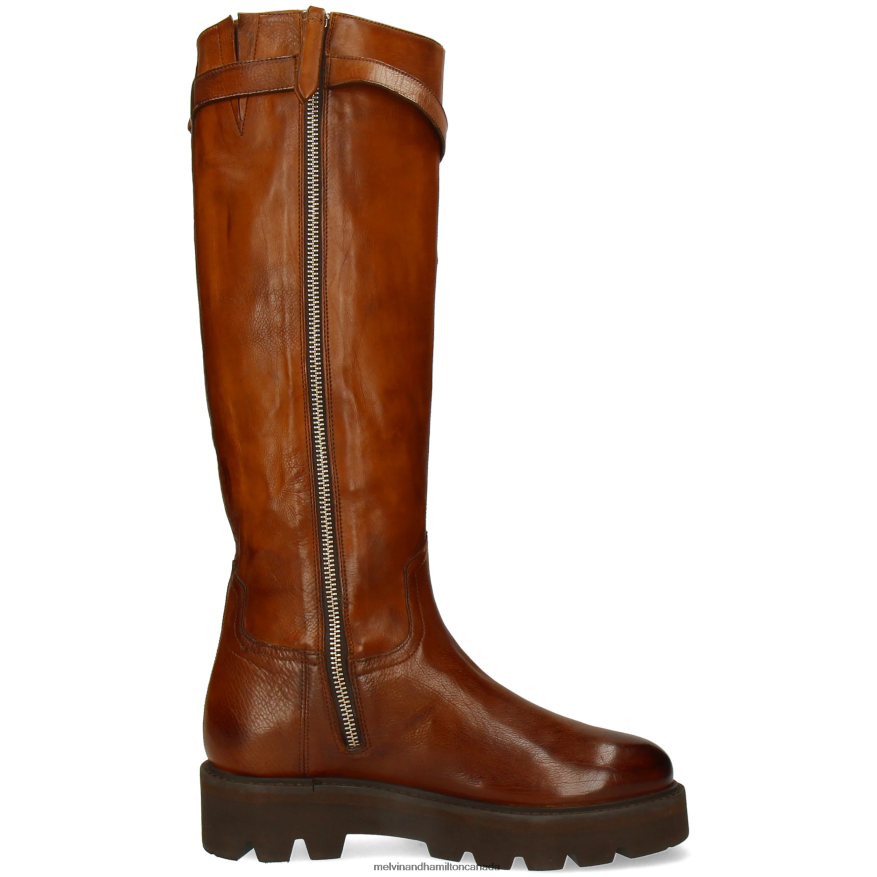 Women Melvin & Hamilton Brown Leonie 9 Boots P4V68P1191