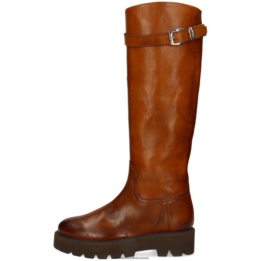 Women Melvin & Hamilton Brown Leonie 9 Boots P4V68P1191