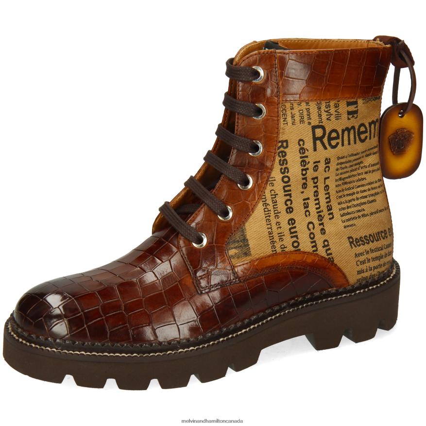 Women Melvin & Hamilton Brown Maria 7 Boots P4V68P1180