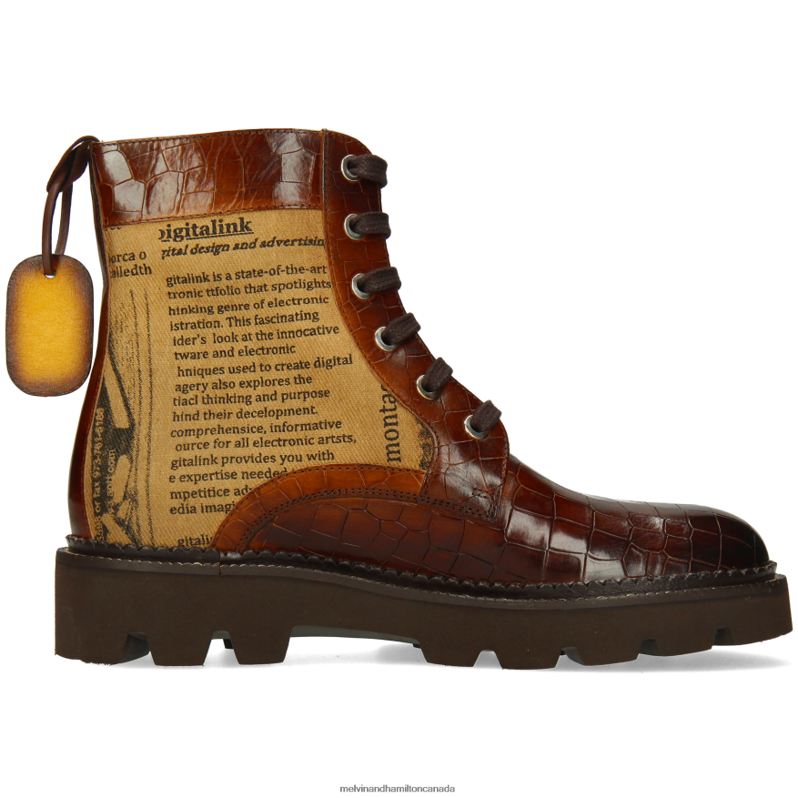 Women Melvin & Hamilton Brown Maria 7 Boots P4V68P1180