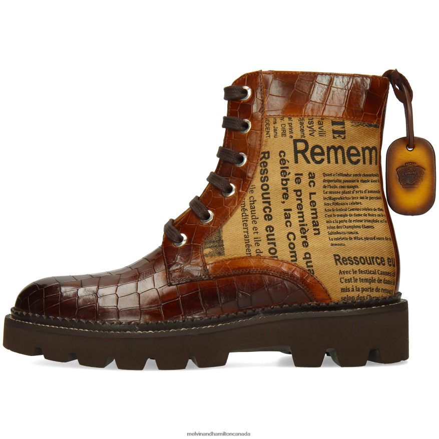 Women Melvin & Hamilton Brown Maria 7 Boots P4V68P1180
