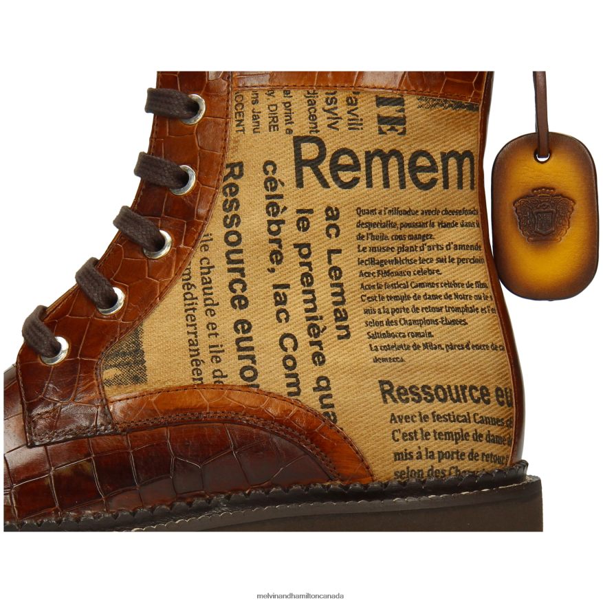 Women Melvin & Hamilton Brown Maria 7 Boots P4V68P1180