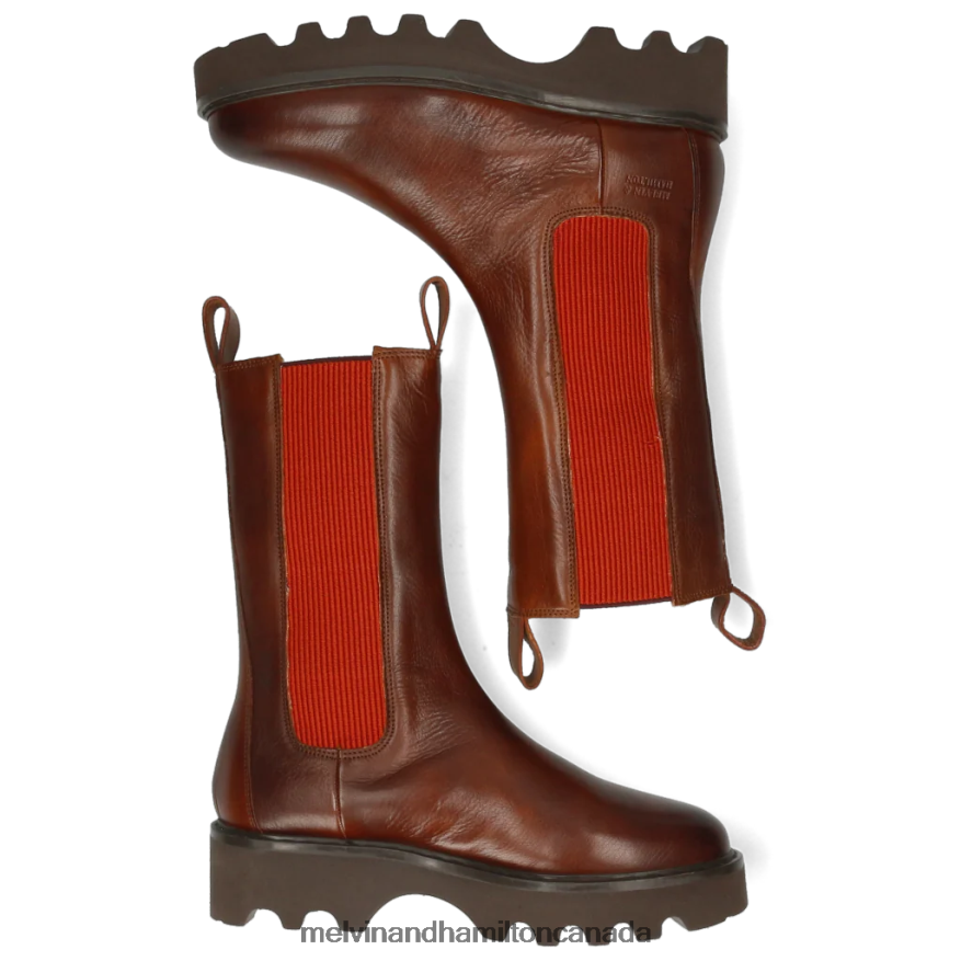 Women Melvin & Hamilton Brown Megan 14 Boots P4V68P1195