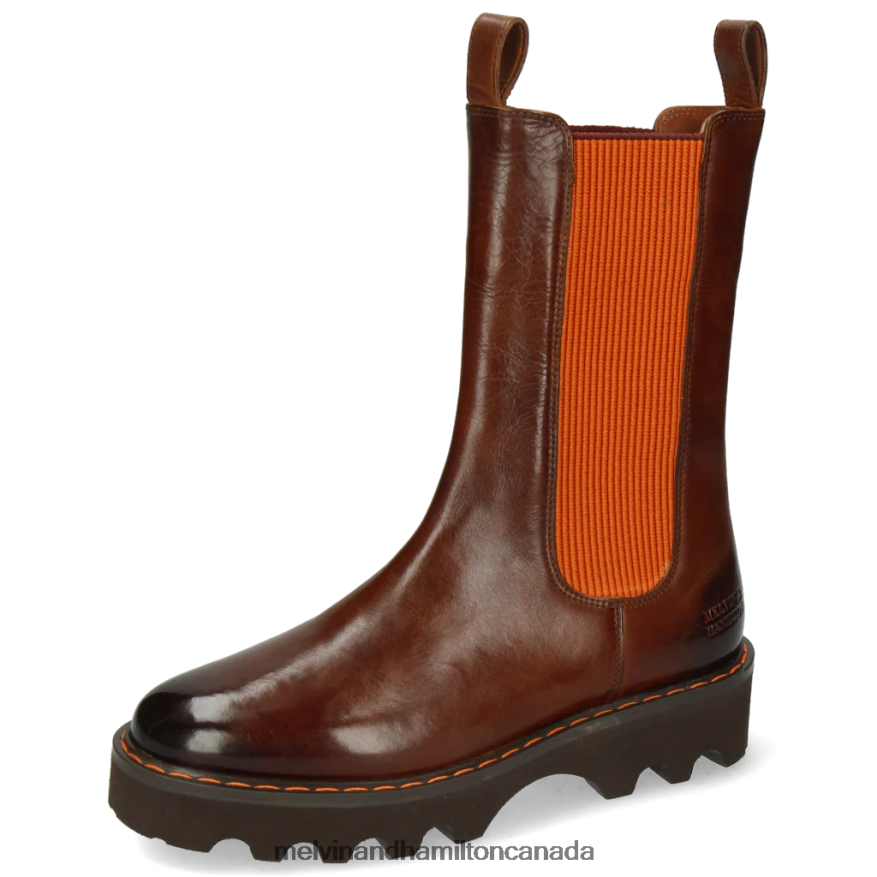 Women Melvin & Hamilton Brown Megan 14 Boots P4V68P1222