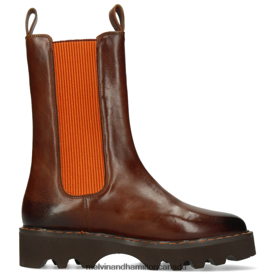 Women Melvin & Hamilton Brown Megan 14 Boots P4V68P1222