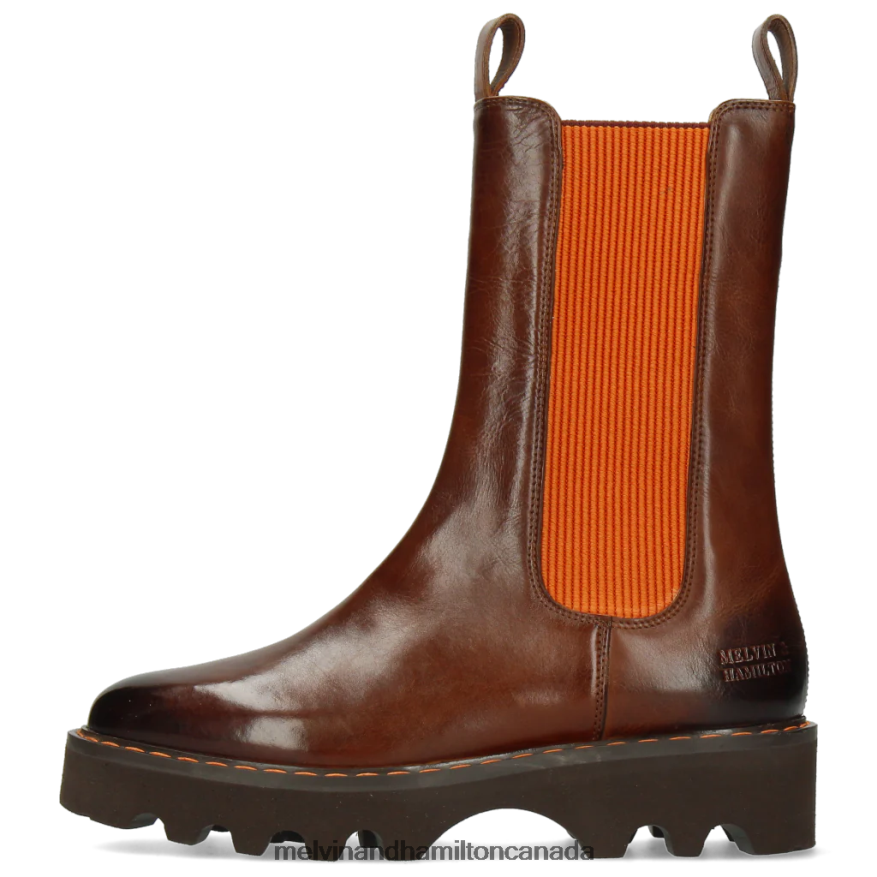 Women Melvin & Hamilton Brown Megan 14 Boots P4V68P1222