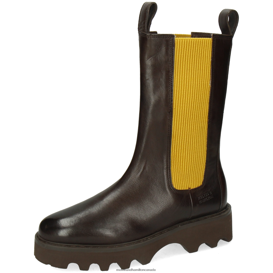 Women Melvin & Hamilton Brown Megan 14 Boots P4V68P1246