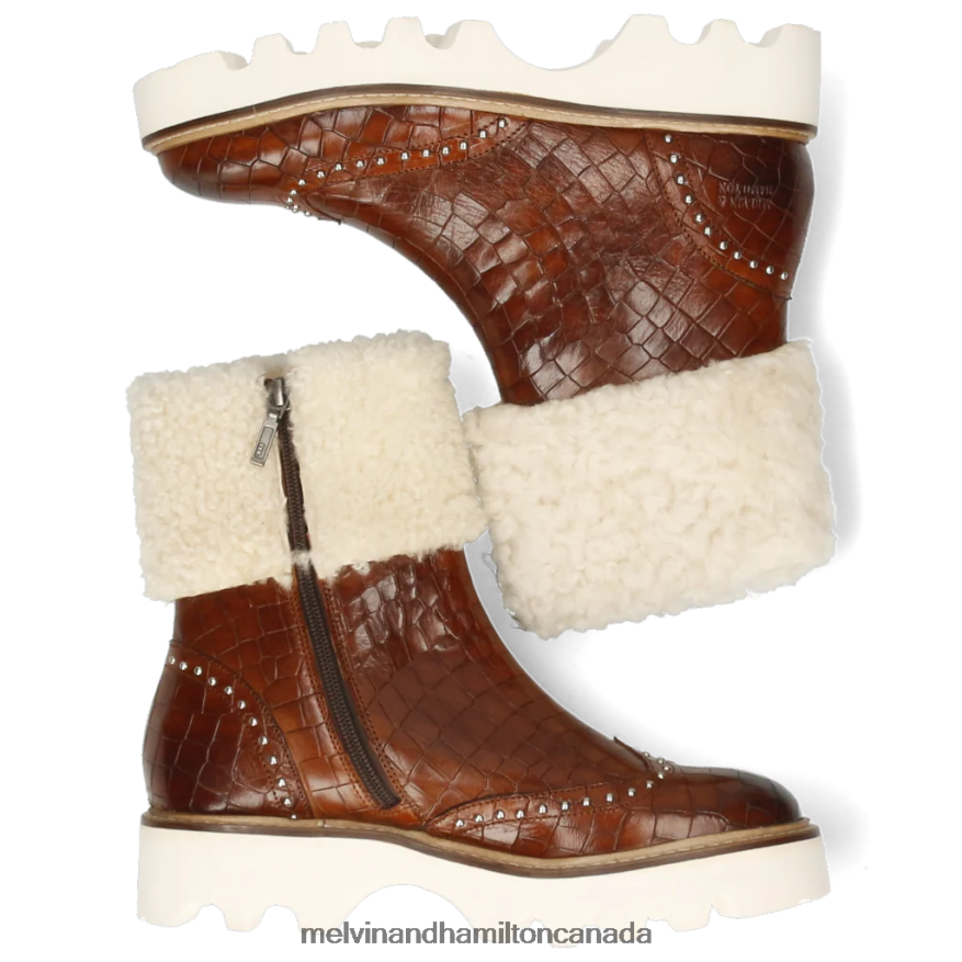 Women Melvin & Hamilton Brown Sally 143 Boots P4V68P1213