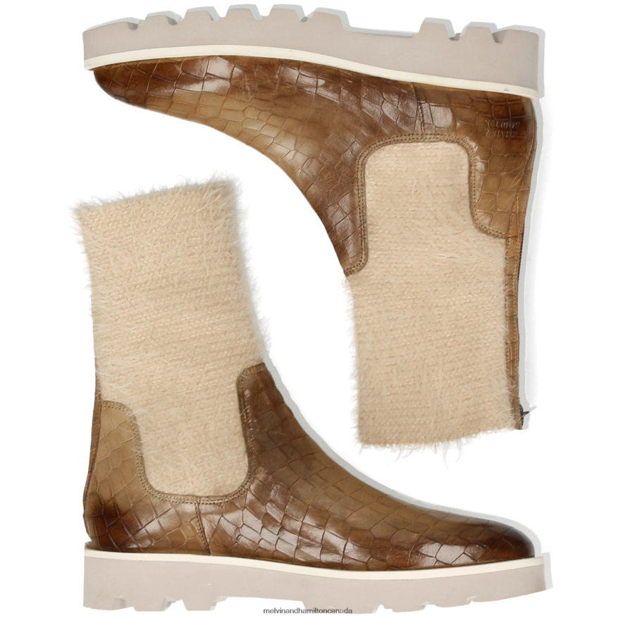 Women Melvin & Hamilton Brown Susan 69 Boots P4V68P1237