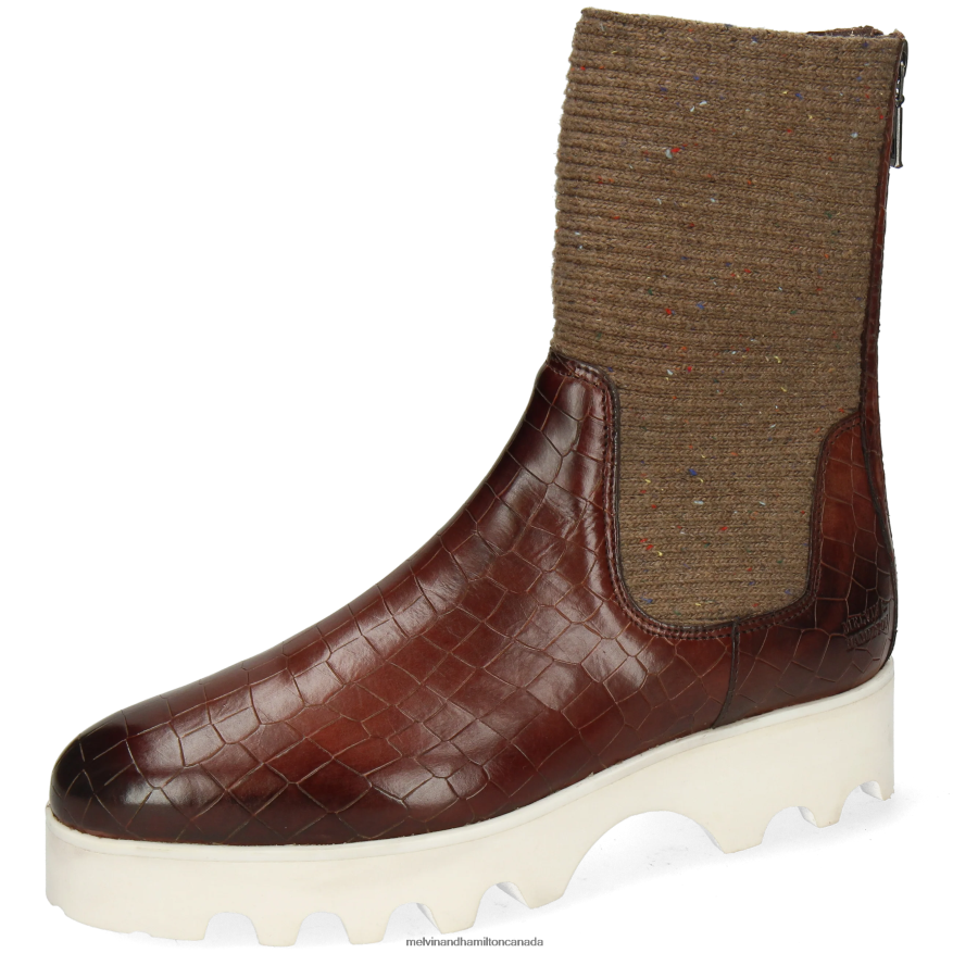 Women Melvin & Hamilton Brown Susan 69 Boots P4V68P1251