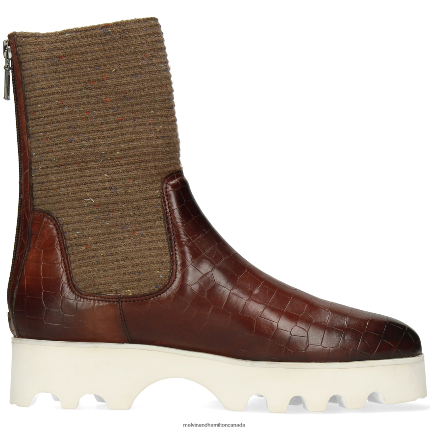 Women Melvin & Hamilton Brown Susan 69 Boots P4V68P1251