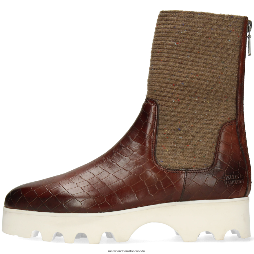 Women Melvin & Hamilton Brown Susan 69 Boots P4V68P1251
