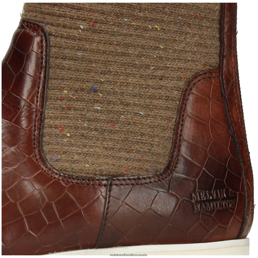 Women Melvin & Hamilton Brown Susan 69 Boots P4V68P1251