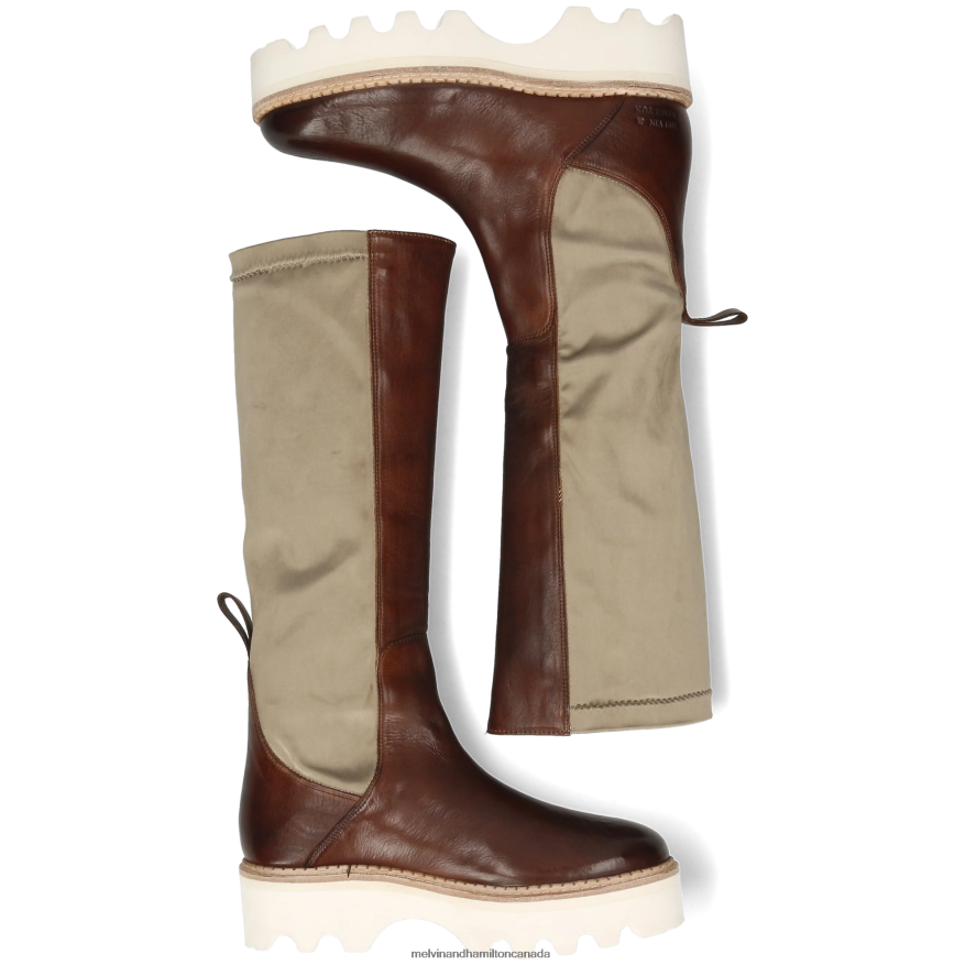 Women Melvin & Hamilton Brown Sybill 14 Boots P4V68P1201