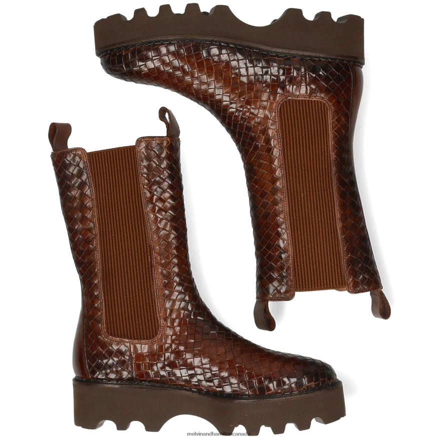 Women Melvin & Hamilton Brown Sybill 5 Boots P4V68P1215