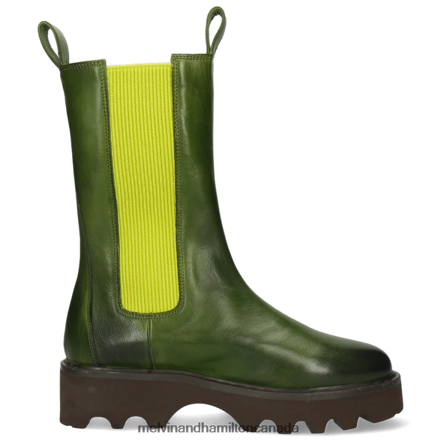 Women Melvin & Hamilton Green Megan 14 Boots P4V68P1257