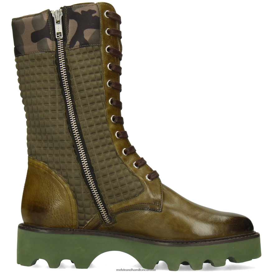 Women Melvin & Hamilton Green Selina 62 Boots P4V68P1205