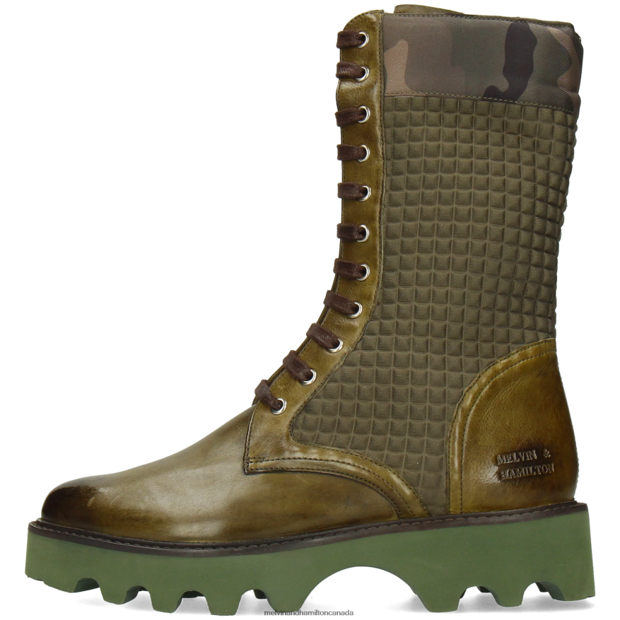 Women Melvin & Hamilton Green Selina 62 Boots P4V68P1205