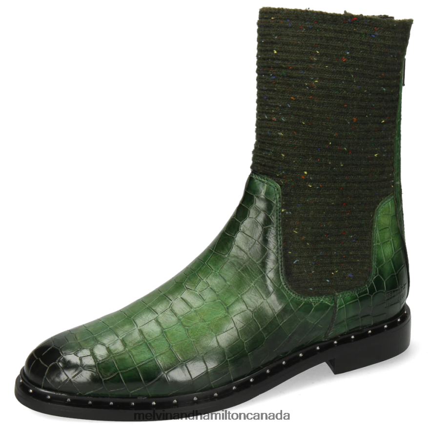 Women Melvin & Hamilton Green Susan 69 Boots P4V68P1233