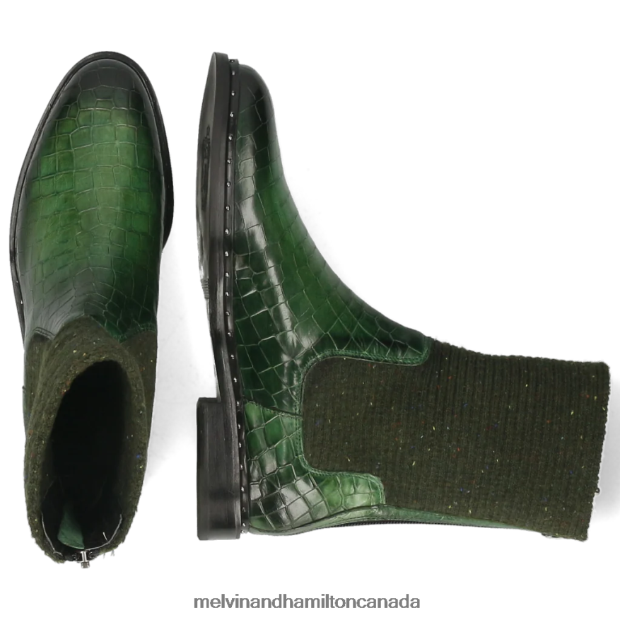 Women Melvin & Hamilton Green Susan 69 Boots P4V68P1233