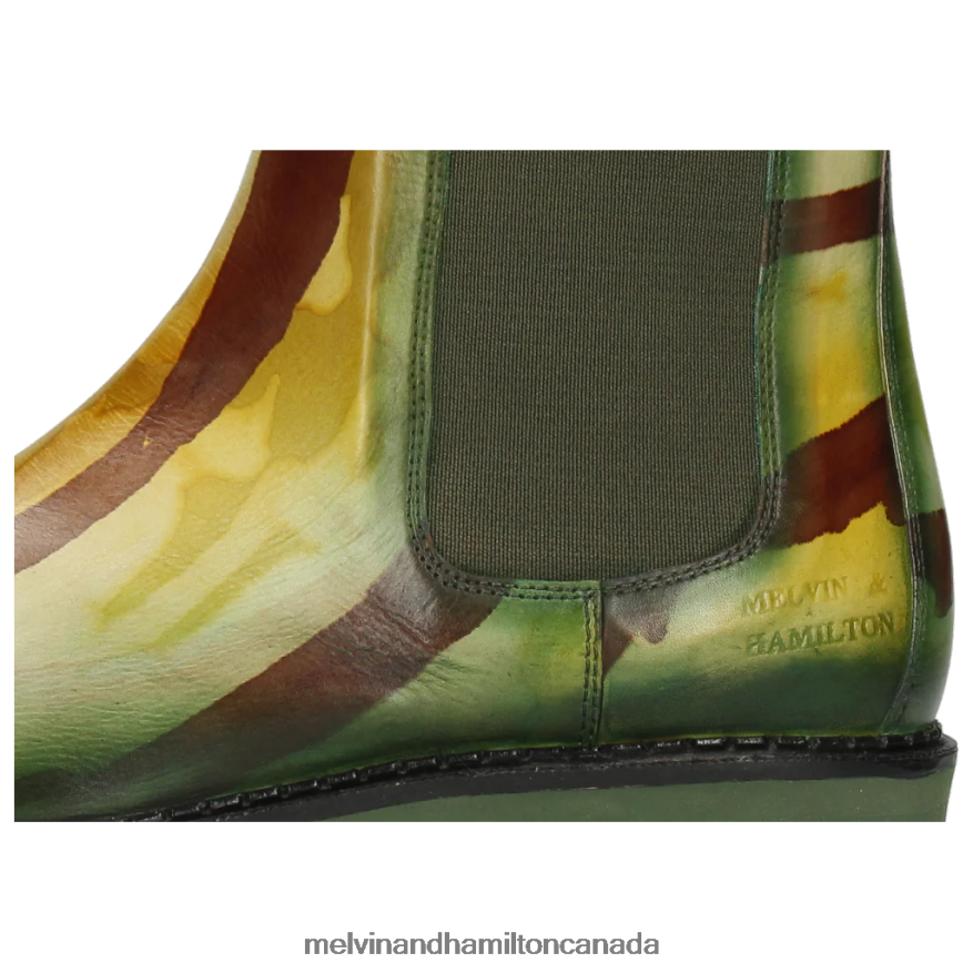 Women Melvin & Hamilton Green Sybill 5 Boots P4V68P1218