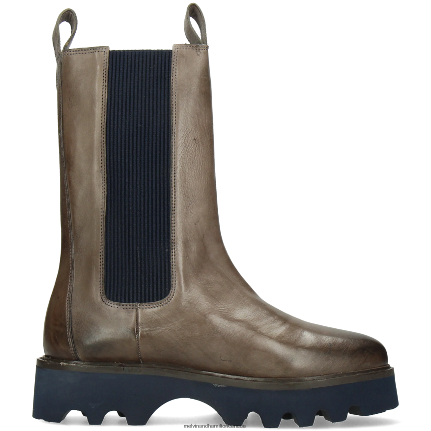 Women Melvin & Hamilton Grey Megan 14 Boots P4V68P1234
