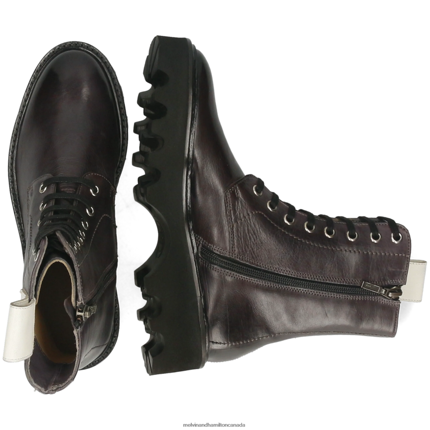 Women Melvin & Hamilton Grey Sally 145 Boots P4V68P1248