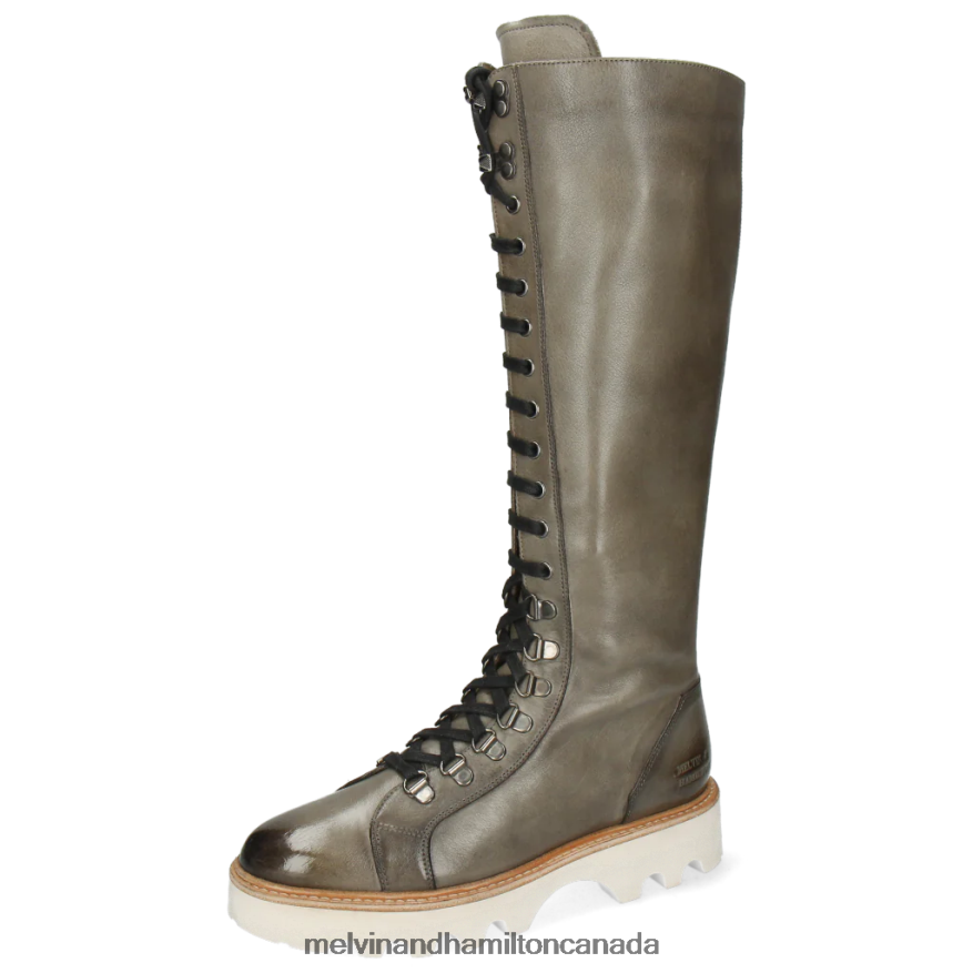 Women Melvin & Hamilton Grey Selina 61 Boots P4V68P1202