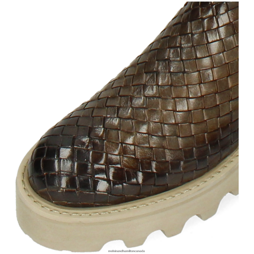 Women Melvin & Hamilton Khaki Leonie 21 Boots P4V68P1206